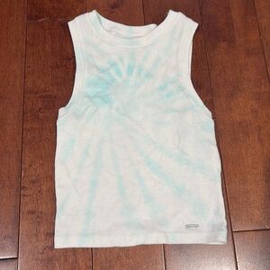 Hollister tank XS tie-dye blue/white